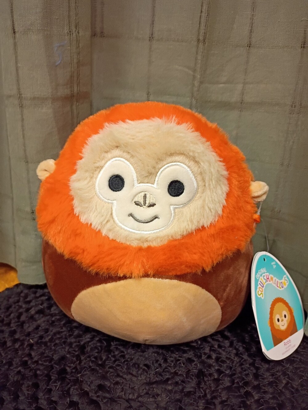 NWT Original Squishmallows Robb The Orangutan Plush Animal Size 7.5"
